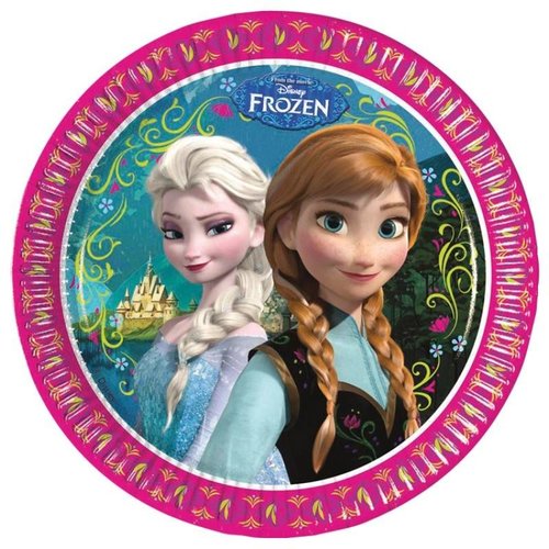 Frozen Disney borden (groot) 8 stuks Frozen Disney borden (groot) 8 stuks