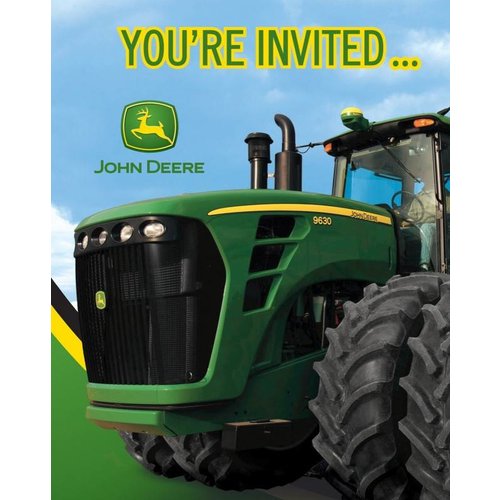 John Deere uitnodigingen 8x John Deere uitnodigingen 8x