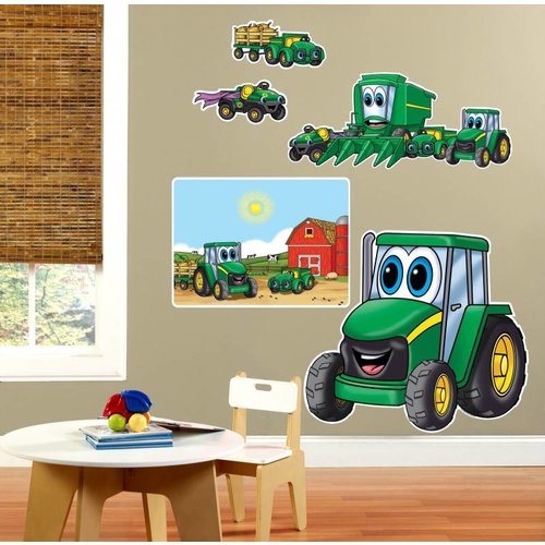 Johnny Deere mega muur stickers (met ogen) Johnny Deere mega muur stickers (met ogen)