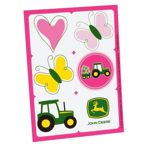 John Deere meisje sticker vellen John Deere meisje sticker vellen