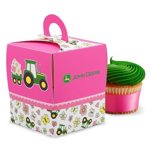 John Deere meisje traktatie / cupcake doosjes John Deere meisje traktatie / cupcake doosjes