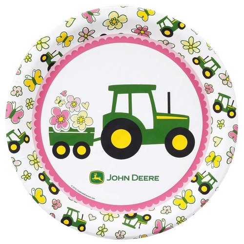 John Deere meisje groot bord John Deere meisje groot bord