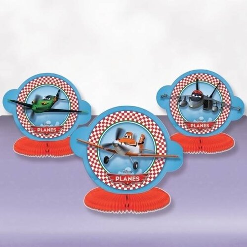 Planes Tafeldecoratie 3 stuks Planes Tafeldecoratie 3 stuks