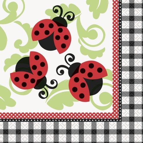 Servetten, Lively Ladybug (geen tekst) Servetten, Lively Ladybug (geen tekst)