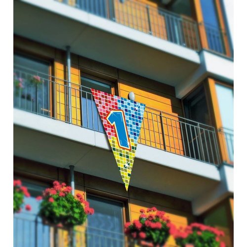Grote driehoek vlag afbeelding 1 (serie blocks) Grote driehoek vlag afbeelding 1 (serie blocks)