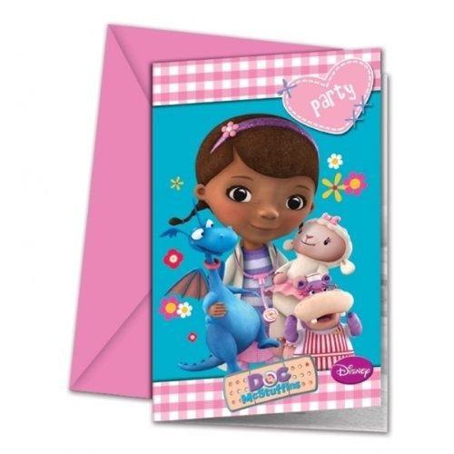 Doc McStuffins uitnodigingen Doc McStuffins uitnodigingen
