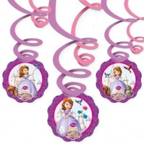 Sofia het prinsesje, 6 x hang decoratie Sofia het prinsesje, 6 x hang decoratie