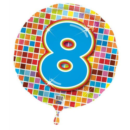 Folie ballon 8 jaar blocks Folie ballon 8 jaar blocks