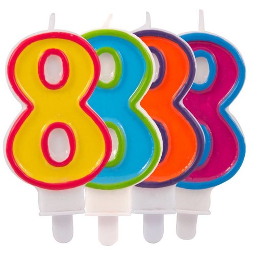 verjaardagskaars 8 verjaardagskaars 8