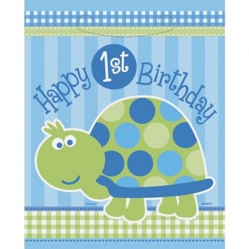 Feestzakjes, 1e verjaardag schildpad Feestzakjes, 1e verjaardag schildpad
