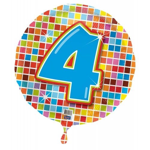 Folie ballon 4 jaar blocks Folie ballon 4 jaar blocks
