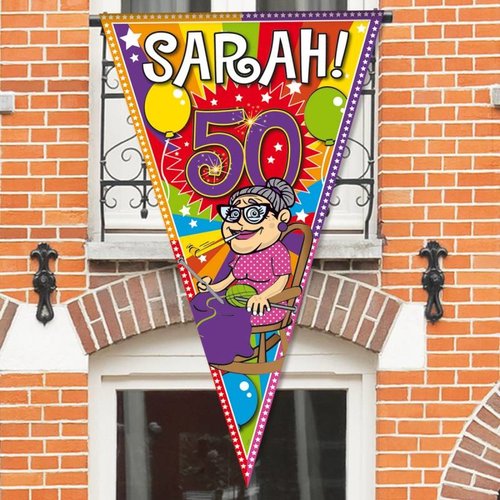 Sarah mega balkon/deur punt vlag Sarah mega balkon/deur punt vlag