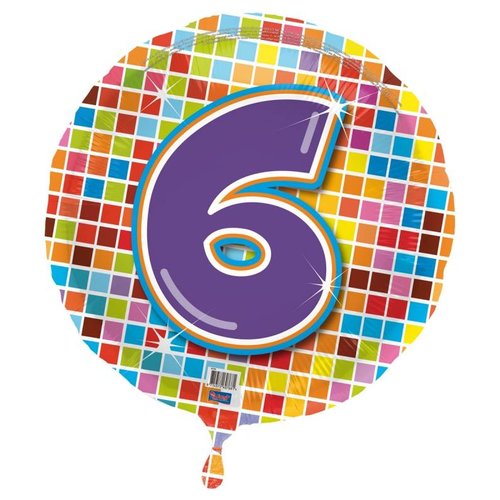 Folie ballon 6 jaar blocks Folie ballon 6 jaar blocks
