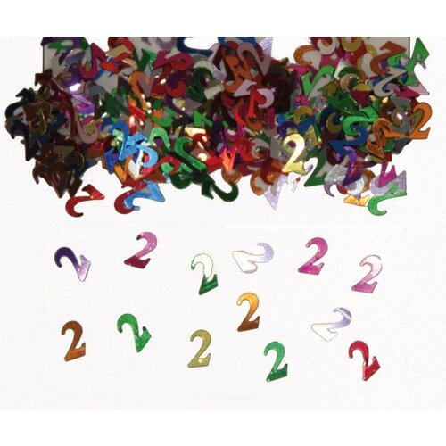 Tafeldecoratie / sierconfetti 2 jaar Tafeldecoratie / sierconfetti 2 jaar