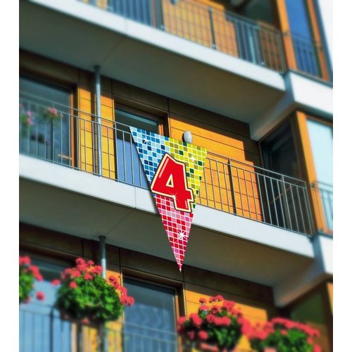 Grote driehoek vlag afbeelding 4 (serie blocks) Grote driehoek vlag afbeelding 4 (serie blocks)