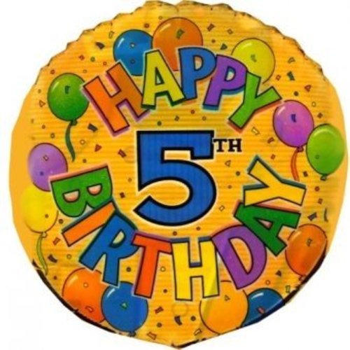 Folie ballon 5 jaar Folie ballon 5 jaar