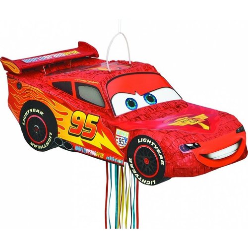 Pinata Cars Bliksem McQueen met pullstrings Pinata Cars Bliksem McQueen met pullstrings