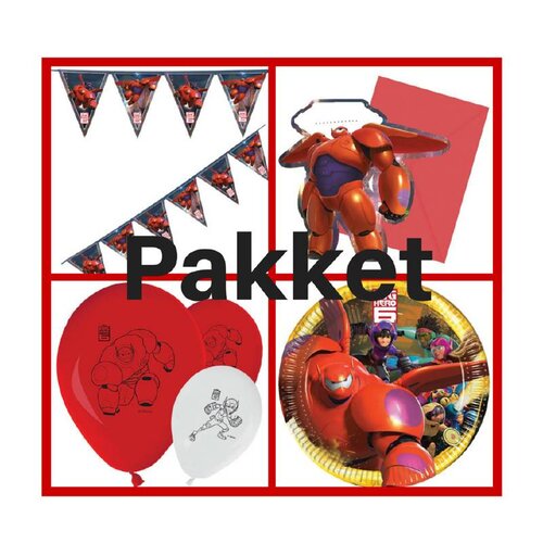 Big hero 6 feestpakket voor 8 personen Big hero 6 feestpakket voor 8 personen