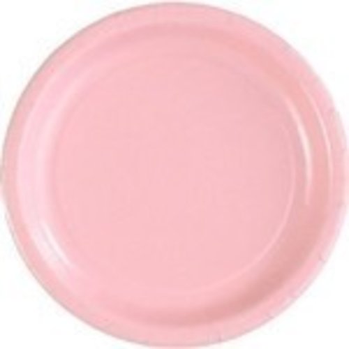 Bord 23 cm 16 stuks licht roze Bord 23 cm 16 stuks licht roze