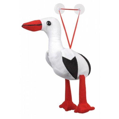 Pluche ooievaar met zuignap Pluche ooievaar met zuignap