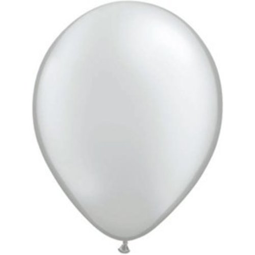 Ballonnen zilver, 10 stuks Ballonnen zilver, 10 stuks