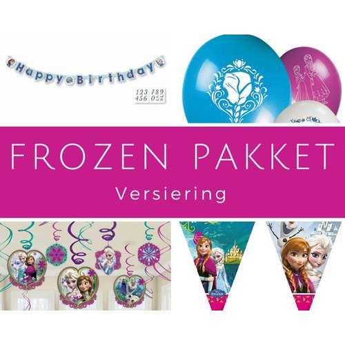 Verjaardag feestpakket Frozen decoratie Verjaardag feestpakket Frozen decoratie