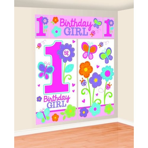 Eerste verjaardag vlinder mega posters (5 stuks) Eerste verjaardag vlinder mega posters (5 stuks)