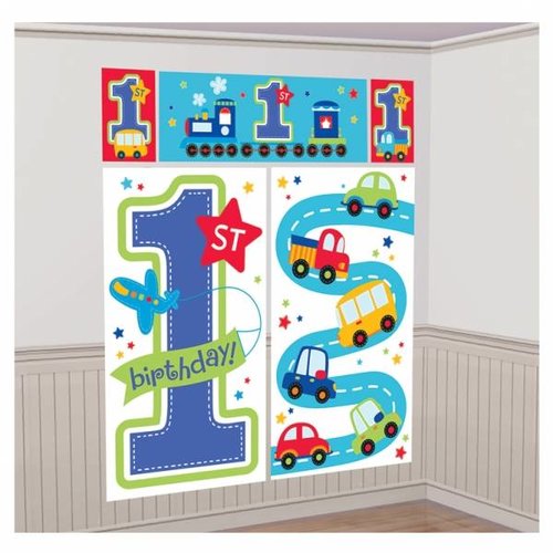 Eerste verjaardag transport mega posters (5 stuks) Eerste verjaardag transport mega posters (5 stuks)