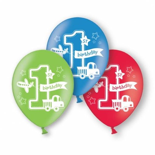 Ballonnen eerste verjaardag jongen Transport Ballonnen eerste verjaardag jongen Transport
