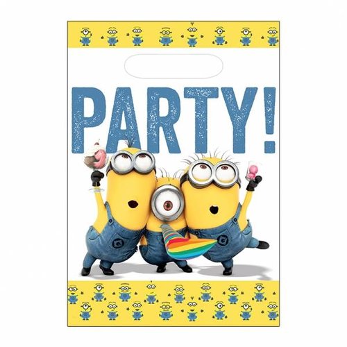 Minions feestzakjes (met gele rand) Minions feestzakjes (met gele rand)