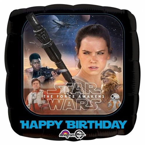 Star Wars: The Force Awakens, dubbelzijdige folie ballon Star Wars: The Force Awakens, dubbelzijdige folie ballon