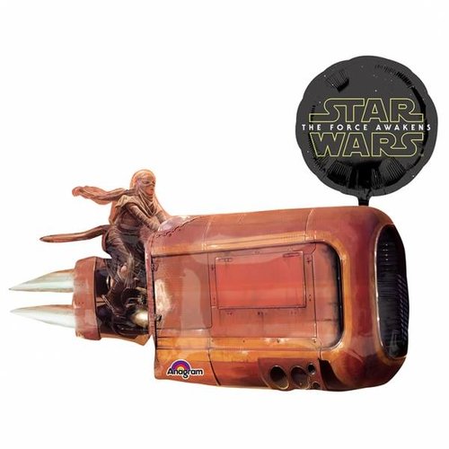 Star Wars: The Force Awakens, rey's speeder ballon Star Wars: The Force Awakens, rey's speeder ballon