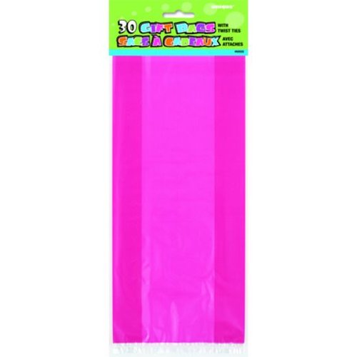 Cello bag, fuchsia roze (feestzakjes / inpakzakjes 30 stuks) Cello bag, fuchsia roze (feestzakjes / inpakzakjes 30 stuks)