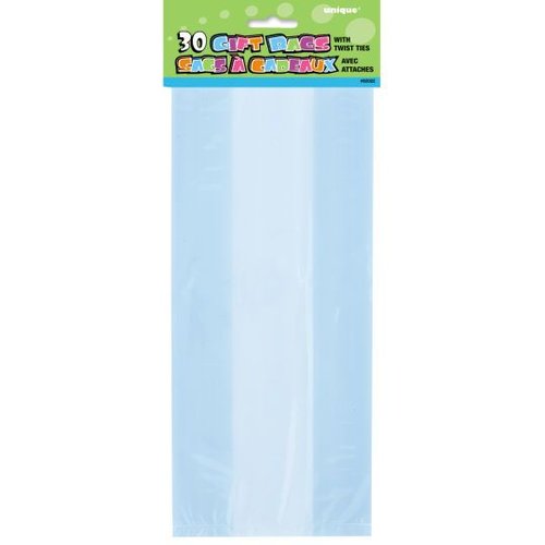 Cello bag, licht blauw (feestzakjes / inpakzakjes 30 stuks) Cello bag, licht blauw (feestzakjes / inpakzakjes 30 stuks)