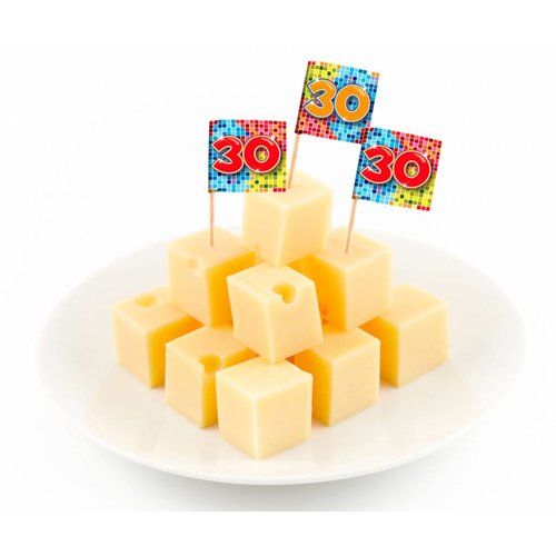 Cocktail prikkers blocks (30 jaar) Cocktail prikkers blocks (30 jaar)