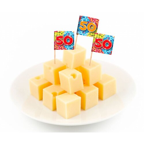 Cocktail prikkers blocks (50 jaar) Cocktail prikkers blocks (50 jaar)