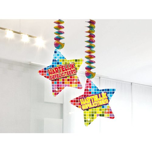 Hangdecoratie afbeelding hartelijk gefeliciteerd (serie blocks) Hangdecoratie afbeelding hartelijk gefeliciteerd (serie blocks)