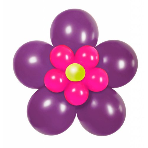 ballon set paarse bloem ballon set paarse bloem