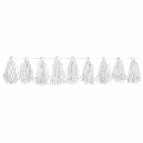 Luxe tassel slinger, wit Luxe tassel slinger, wit