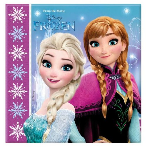 Frozen Disney servetten elsa en anna noorderlicht Frozen Disney servetten elsa en anna noorderlicht