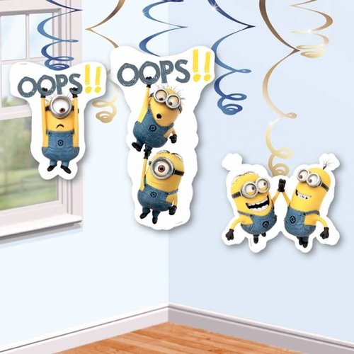 Minions / despicable Me slingers (hang) in kleur geel, wit en blauwe Minions / despicable Me slingers (hang) in kleur geel, wit en blauwe