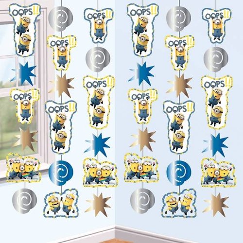 Minions / despicable Me lange hangslinger / decoratie 6x 2m lang Minions / despicable Me lange hangslinger / decoratie 6x 2m lang