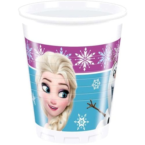 Frozen Disney bekers 8 stuks ( frozen lights) Frozen Disney bekers 8 stuks ( frozen lights)