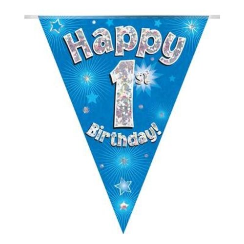 Feestpakket 1 jaar jongen (4 vlaggenlijnen) Feestpakket 1 jaar jongen (4 vlaggenlijnen)