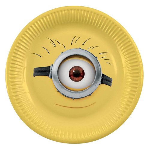 Minions / despicable Me borden (geel met afbeelding hoofd Minion) Minions / despicable Me borden (geel met afbeelding hoofd Minion)
