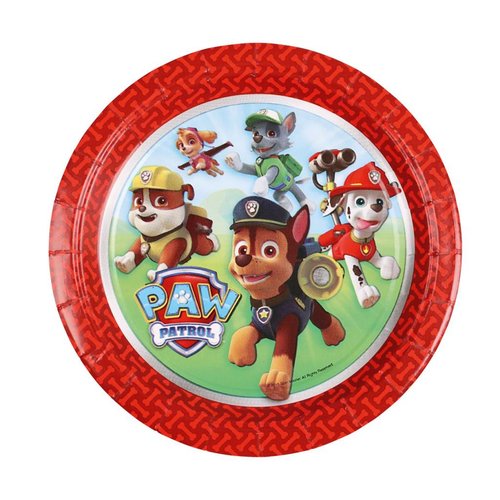 Paw Patrol ronde gebaksborden Paw Patrol ronde gebaksborden