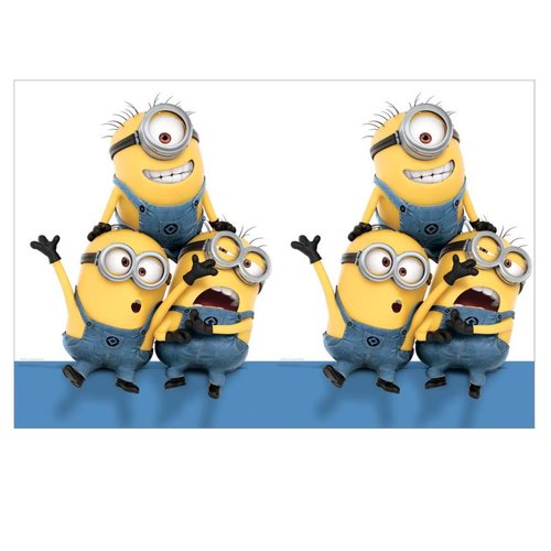 Minions / despicable Me tafelkleed feestje (papier) Minions / despicable Me tafelkleed feestje (papier)