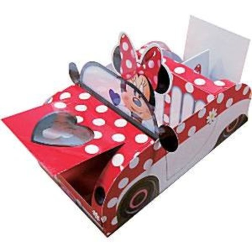 Minnie Mouse versiering voedselschaaltje in de vorm van een auto Minnie Mouse versiering voedselschaaltje in de vorm van een auto