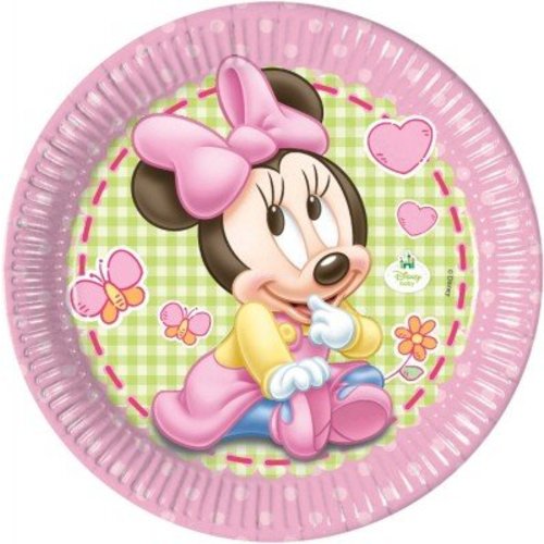 Minnie mouse 1e verjaardag borden Minnie mouse 1e verjaardag borden
