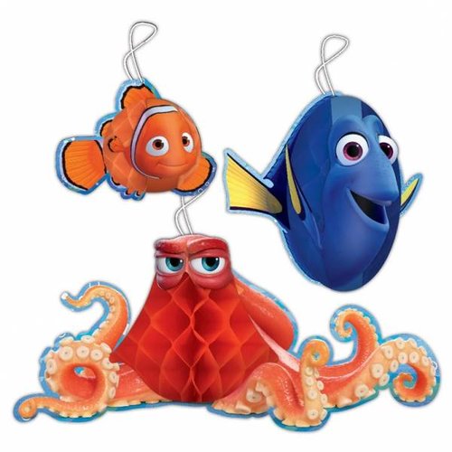 Finding Dory / Nemo versiering honeycomb ballen Finding Dory / Nemo versiering honeycomb ballen
